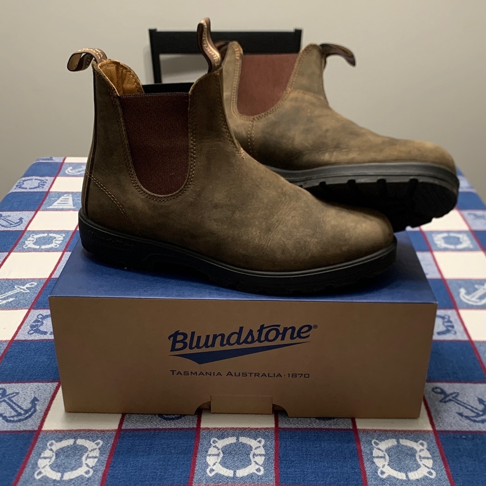 Blundstone Men's Rustic Brown Leather Boots